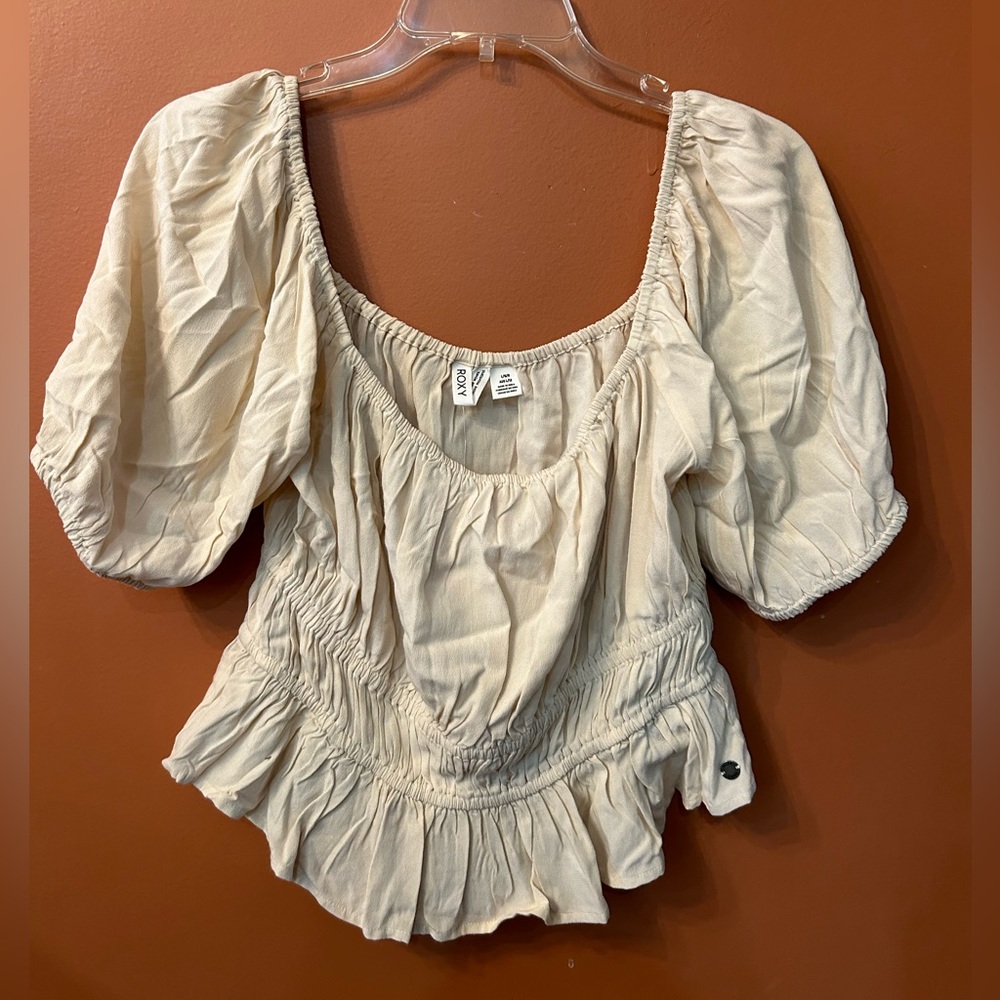Roxy Warm Winds Crop Top Sz Large NWT
